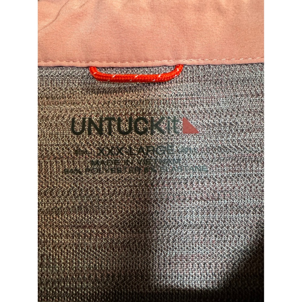 UNTUCKit Men's XXX Large Polo Shirt Heathered Red Short Sleeve Collared Casual - Picture 2 of 6